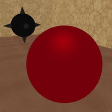 Red ball & maze. Inside View