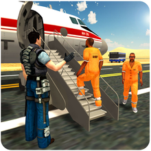 Полиция Самолет Jail Транспорт - полет 3D Pilot и Transporter Bus Моделирование игры