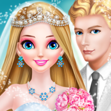 Свадебное платье Длинные волосы принцессы и макияж