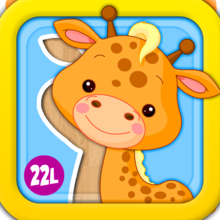 Animated Puzzle Game with Animals and Vehicles for Toddler and Preschool Kids by Abby Monkey®