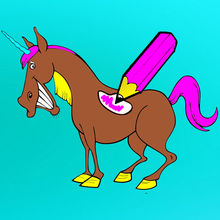 Активный! Книжка-раскраска Лошадей Для Детей: Учиться Рисовать И Цвет Лошадь