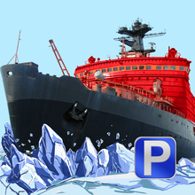 3D Icebreaker Parking - Arctic Boat Driving & Simulation Ship Racing Games