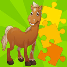 Kids Jigsaw Puzzle Horses
